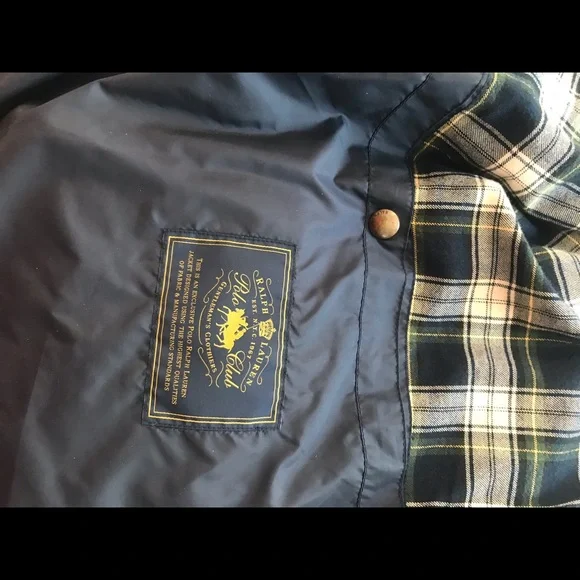 Polo Ralph Lauren Vintage Men’s Quilted Jacket L & XL Navy Blue